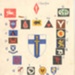Card showing formation badges of various Corps & Divisions constituting the British Second Army; 37975