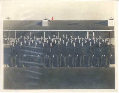 R.A.F. group photograph - "E" squadron - class 43-b - Gunter field - Alabama - G.F. Walker arrowed; 36863 R.A.F. group photograph - "E" squadron - class 43-b - Gunter field - Alabama - G.F. Walker arrowed; 36863