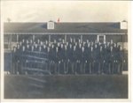 R.A.F. group photograph - "E" squadron - class 43-b - Gunter field - Alabama - G.F. Walker arrowed; 36863