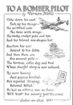 Poem - "To a Bomber Pilot" by Vernon Noble - Linton-on-Ouse 1941; 1/01/1941; 37761 Poem - "To a Bomber Pilot" by Vernon Noble - Linton-on-Ouse 1941; 1/01/1941; 37761