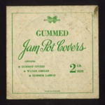 Packet (1) of "Butterfly" brand jam pot covers; 2466