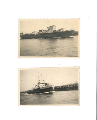 Photographs (2) - unidentified American-built "Yard "Class "Byms" minesweepers; 35615 Photographs (2) - unidentified American-built "Yard "Class "Byms" minesweepers; 35615
