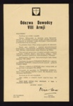 Personal messages (3) - from the Allied Army Commander - Italy - May 1944 - in English Polish & Italian; 1/05/1944; 1912 Personal messages (3) - from the Allied Army Commander - Italy - May 1944 - in English Polish & Italian; 1/05/1944; 1912