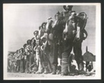 Photograph - Greek troops of the "Sacred Brigade" in final checkover before taking off for Samos - 16/11/1943; 16/11/1943; 2623 Photograph - Greek troops of the "Sacred Brigade" in final checkover before taking off for Samos - 16/11/1943; 16/11/1943; 2623