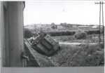 Copied photographs (2) - aftermath of an attack on a train - Palestine; 37494