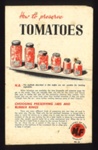Ministry of Food leaflet no: 24 - "How to preserve Tomatoes" - February 1946; 1/02/1946; 5469 Ministry of Food leaflet no: 24 - "How to preserve Tomatoes" - February 1946; 1/02/1946; 5469