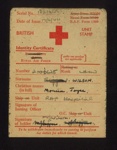 R.A.F. form 1889 - "Identity certificate" - L/Cpl Monica Wilson 2006625 R.A.F. hospital - 17/06/1944; 17/06/1944; 5033 R.A.F. form 1889 - "Identity certificate" - L/Cpl Monica Wilson 2006625 R.A.F. hospital - 17/06/1944; 17/06/1944; 5033