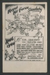 R.A.F. Shawbury Christmas dinner menu - Christmas 1940; 25/12/1940; 2012