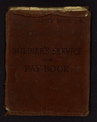 Army book 64 - soldier's service and pay book - Wilfred Brumwell - 06/08/1942; 6/08/1942; 6097