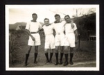 Photograph - four crew members of "H.M.S. Benbow" - Port of Spain - Trinidad - 1943 or 1944; 1/01/1943; 6335