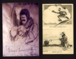 Post card (1) & photograph (1) - "That sword" & photograph of original "Bairnsfather"; 5522