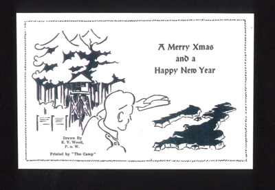 Christmas card - of type sent by British P.O.W.'s in Germany; 5365