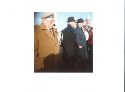 Photograph - taken in Blackpool - 1992 - El Alamein 50th anniversary parade - Montgomery & Rommel's sons parading together; 35502 Photograph - taken in Blackpool - 1992 - El Alamein 50th anniversary parade - Montgomery & Rommel's sons parading together; 35502