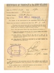 Certificate of transfer to the Army Reserve - RFN R.J. Hicks - The Rifle Brigade - 20/05/1946; 20/05/1946; 37466 Certificate of transfer to the Army Reserve - RFN R.J. Hicks - The Rifle Brigade - 20/05/1946; 20/05/1946; 37466