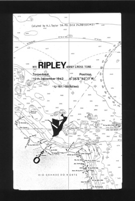 Shipping Loss Report - "M.V. Ripley" Sunk by U-161 on 12/12/1942; 12/12/1942; 1853
