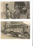 Photographs (2) - children from St. Joseph's & St. bedes grammar schools travelling to school by army lorry - circa 1942; 33196 Photographs (2) - children from St. Joseph's & St. bedes grammar schools travelling to school by army lorry - circa 1942; 33196