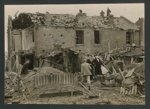 Official copyrighted war photograph- 23rd August 1940- bomb damage to houses on outskirts of London; 56567