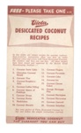 Recipe leaflet - "Viota" desiccated coconut recipes; 37361 Recipe leaflet - "Viota" desiccated coconut recipes; 37361