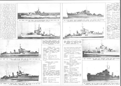 Photographs & technical information - "H.M.S. Javelin" - "H.M.S. Icarus" - "H.M.S. Hero" - "H.M.S. Duncan" - "H.M.S. Greyhound" - "H.M.S. Faulknor" - "H.M.S. Inglefield"; 30327