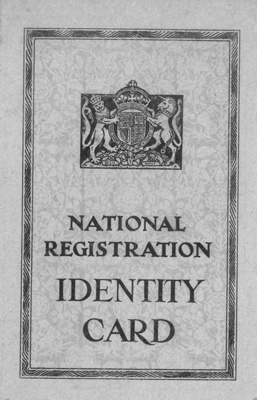 National Registration Identity Card - John E. Bowes - Nunnington - York - 28/03/1946; 28/03/1946; 38112