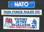 Car stickers - 'Victory in the Falklands - well done our lads!' etc ; 79752