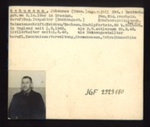 German P.O.W. record card - Johannes Schumann - German - Dob 03/10/1900; 6649