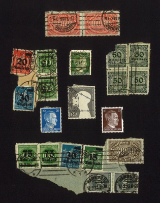 Assorted German stamps - wartime issue; 2104 Assorted German stamps - wartime issue; 2104