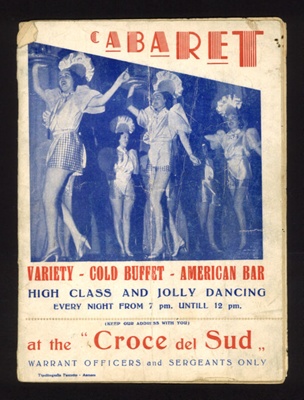 Programme - "Cabaret" at the "Groce del Sud" - Asmara - 1941; 1/01/1941; 6145