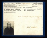 German P.O.W. record card - Michael Schuller - Rumanian - Dob 22/11/1912; 6625
