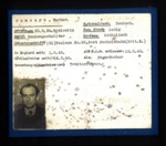 German P.O.W. record card - Werner Tomczyk - German - Dob 28/09/1924; 6597