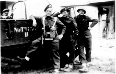 Photograph - L/Cpl Norman Taylor - Cpl Don Millns - Sgt Bruce Leivers - "B" Coy 2nd Bn Royal Lincolnshire Regiment in Palestine - 1947; 37916