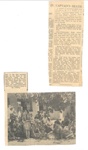 Photo copy of Press cuttings (2) - "Accidental death of Capt R.W. Jones R.N." & "Photograph of W.A.A.f camp at Air Force house"; 35761 Photo copy of Press cuttings (2) - "Accidental death of Capt R.W. Jones R.N." & "Photograph of W.A.A.f camp at Air Force house"; 35761