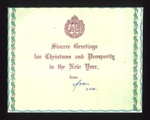 Christmas card - "A.T.S." - Auxiliary Territorial Service; 5447