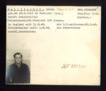 German P.O.W. record card - Anton Wallitschek - Rumanian - Dob 12/09/1916; 6641