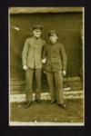 Photograph - two German P.O.W.s - reportedly at Harperley P.O.W. camp no: 93 - March 1918; 1/03/1918; 7707 Photograph - two German P.O.W.s - reportedly at Harperley P.O.W. camp no: 93 - March 1918; 1/03/1918; 7707