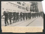 Photographs (3) with captions & letter re: British troops in Korea - originally from Dutch army chaplain; 34416