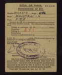 R.A.F. form 1383 - "Deficiencies of kit" - Cpl "H. Mountain" 3040957 - 27/03/1947; 27/03/1947; 5241 R.A.F. form 1383 - "Deficiencies of kit" - Cpl "H. Mountain" 3040957 - 27/03/1947; 27/03/1947; 5241