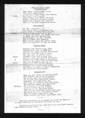 Poem - "Tear and other gases (without tears)" - poem re: different types of gases; 5579