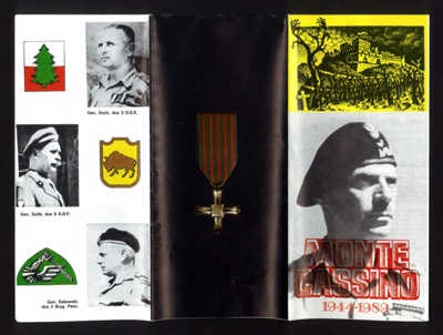 Polish army pamphlet (in English & Polish) - re: 45th anniversary of the battle of Monte Cassino; 1916