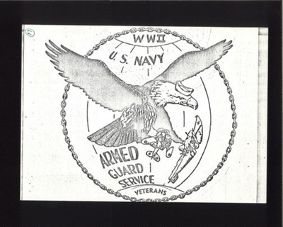 Diagram - U.S. Navy Armed Guard Service emblem; 1965 Diagram - U.S. Navy Armed Guard Service emblem; 1965