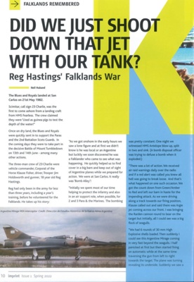 Imprint Magazine - Vol 42 - Issue 1 - Spring 2022 - Ft. Reg Hastings and 23 Charlie CVR(T) - Pages 10-13; 83496