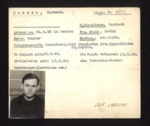 German P.O.W. record card - Hermann Krause - German - dob 24/08/1925; 1948