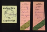 2 X proof of posting for parcels to England Franz Glanz 1948. 1 x customs clearance in German; 71539 2 X proof of posting for parcels to England Franz Glanz 1948. 1 x customs clearance in German; 71539