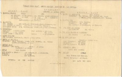 Army theatre programme (typescript) - "Follow your Star" by Max Mottram - undated; 36483 Army theatre programme (typescript) - "Follow your Star" by Max Mottram - undated; 36483