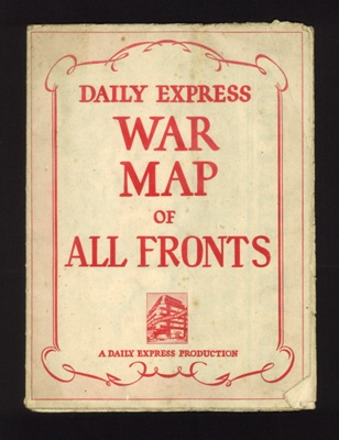 Map - "Daily Express" war map of all fronts - 1942; 1/01/1942; 2384 Map - "Daily Express" war map of all fronts - 1942; 1/01/1942; 2384