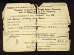 Army form W3044 - Transfer to Class "W" Royal Army Reserve - Pte A.J.B. Turner 14496668 - 22/07/1943; 22/07/1943; 5154 Army form W3044 - Transfer to Class "W" Royal Army Reserve - Pte A.J.B. Turner 14496668 - 22/07/1943; 22/07/1943; 5154