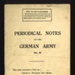 Instruction manual - "Periodical notes on the German army no: 29" - chemical warfare and smoke - War Office - July 1940; 1/07/1940; 9718 Instruction manual - "Periodical notes on the German army no: 29" - chemical warfare and smoke - War Office - July 1940; 1/07/1940; 9718