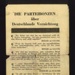 Allied propaganda leaflet - "Die Parteibonzen Uber Deutschlands Vernichtung" - dropped on German cities; 2197 Allied propaganda leaflet - "Die Parteibonzen Uber Deutschlands Vernichtung" - dropped on German cities; 2197