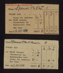 Wage slips (2) - Civil Defence ambulance section - havant - Miss P.M.C. Spence - 1944 & 1945; 3/06/1944; 9806