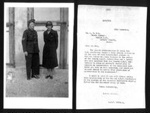 Photograph - Civil Defence ambulance leader & Correspondence re: hayling island rescue; 9798